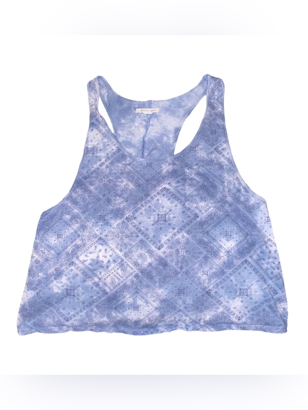 American Eagle Outfitters Lavender Tie-Dye Racerback Tank